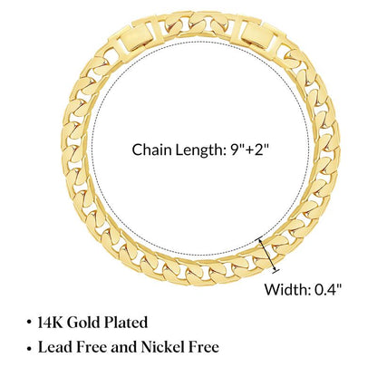 Minimal Chunky Cuban Anklet
