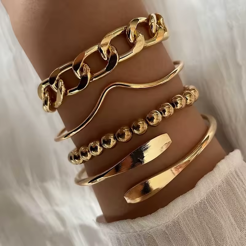 4pc Assorted Bracelet Set