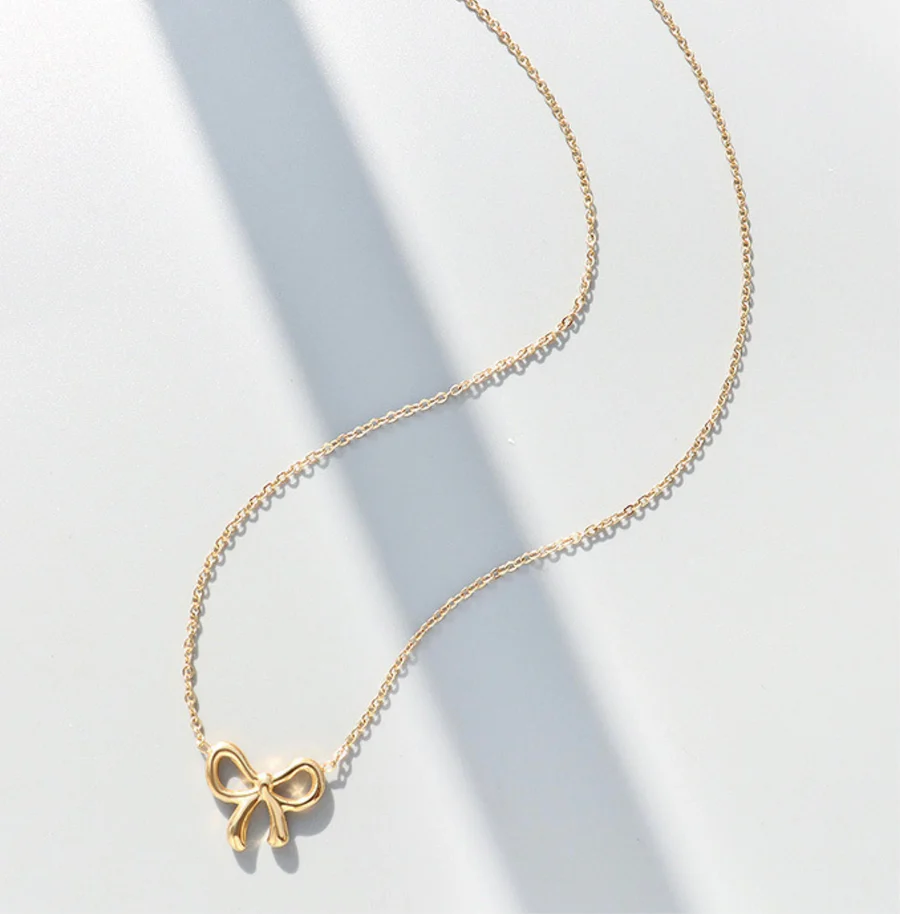 Dainty Bow Necklace