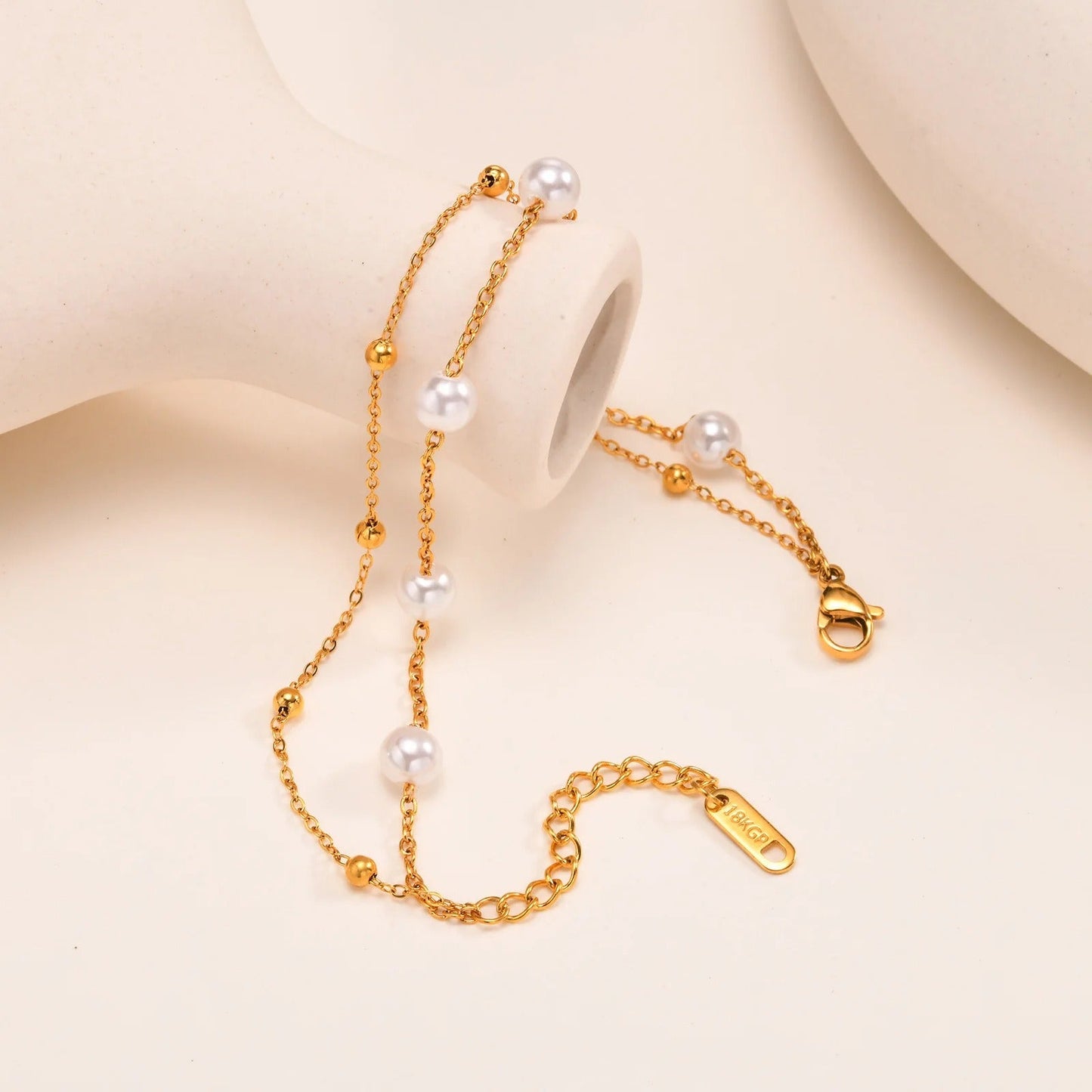 Double Layered Pearl Bracelet