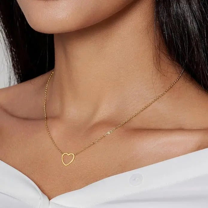 Hollow Heart Necklace