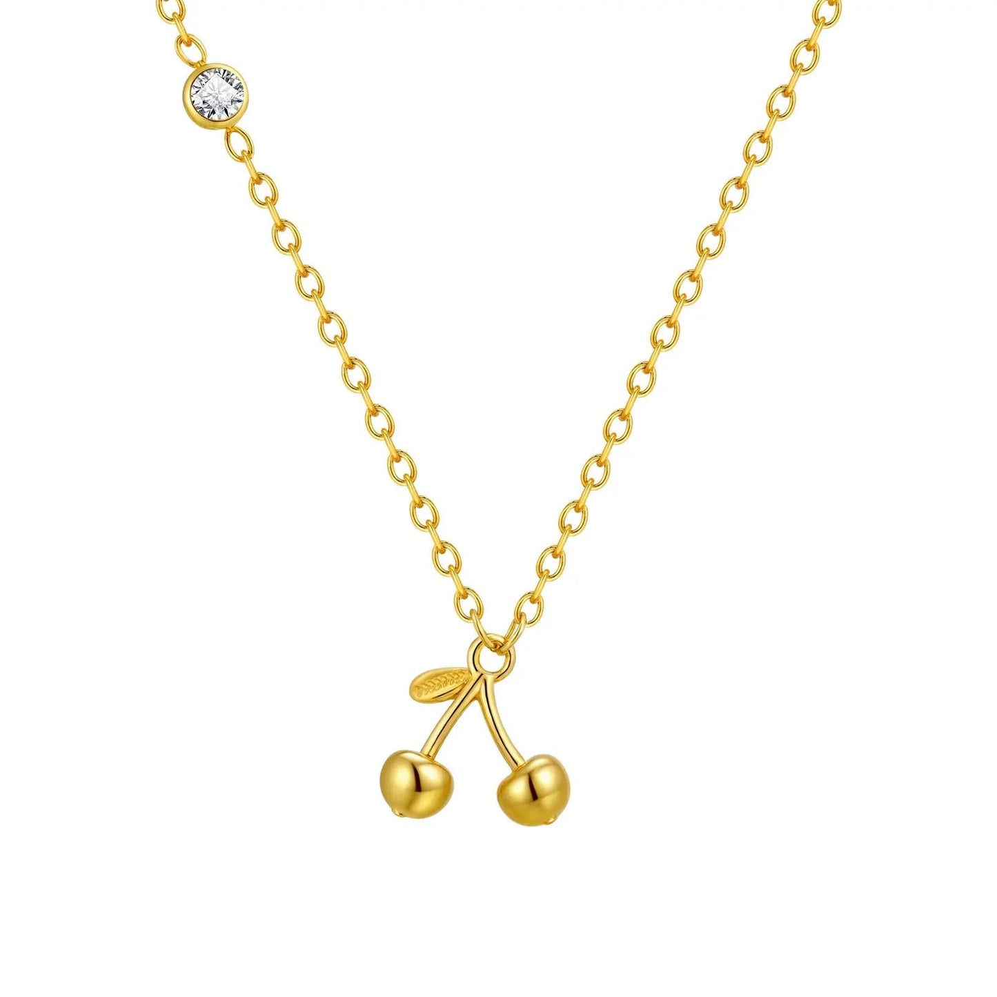 Sideway Cherry Necklace