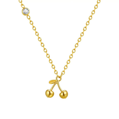 Sideway Cherry Necklace