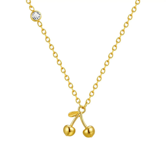 Sideway Cherry Necklace