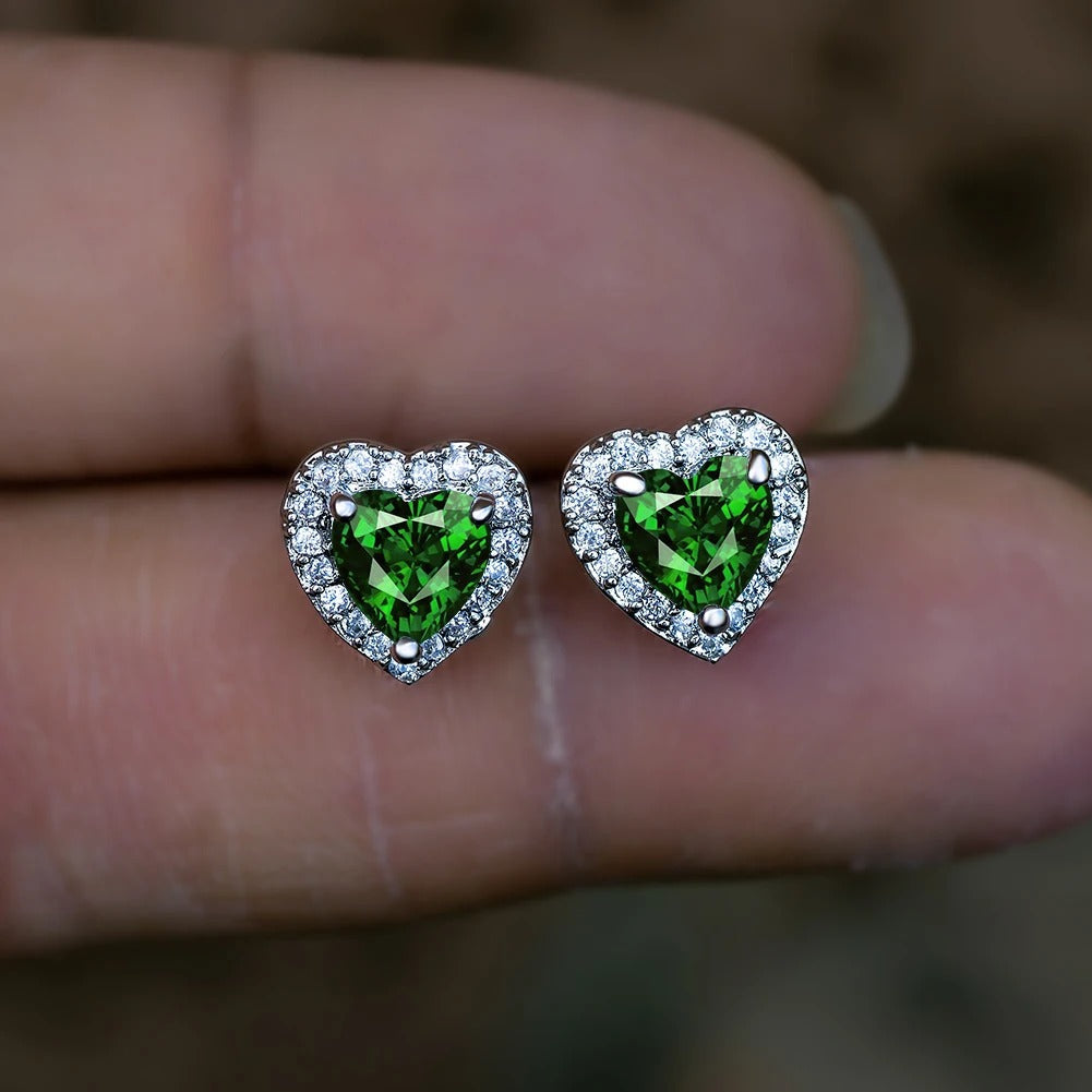 Heart Shaped Colorful Earrings